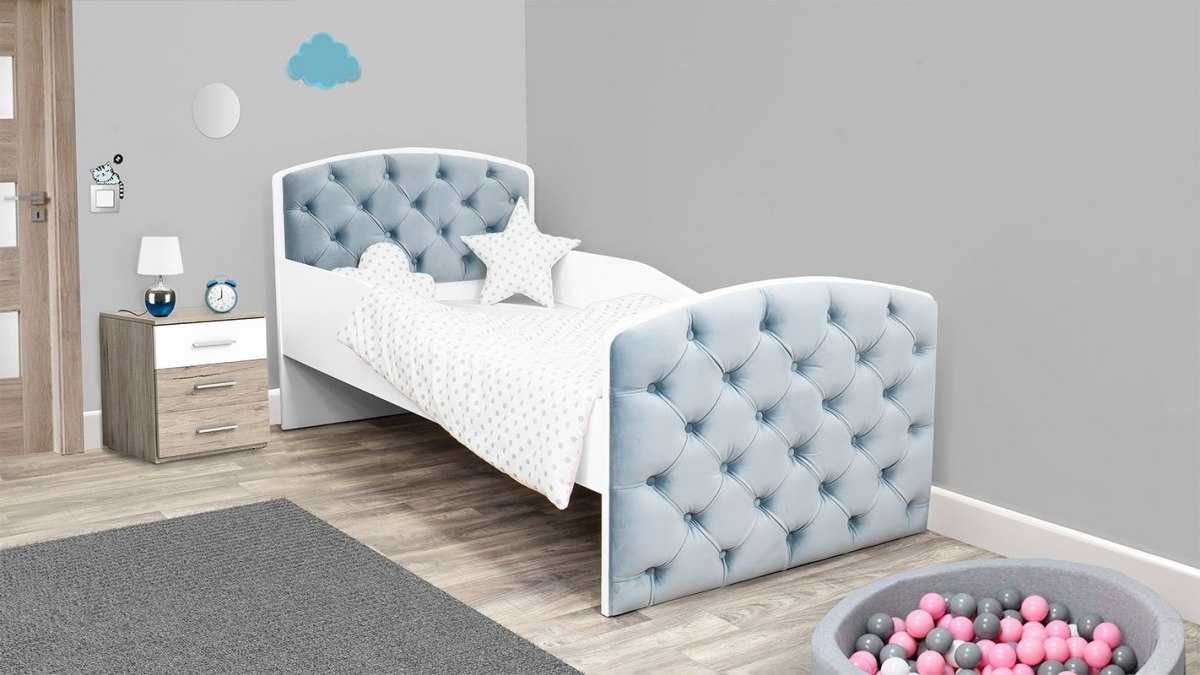 łóżko tapicerowane łóżka młodzieżowe dziecięce QUEEN 180X60 MATERAC