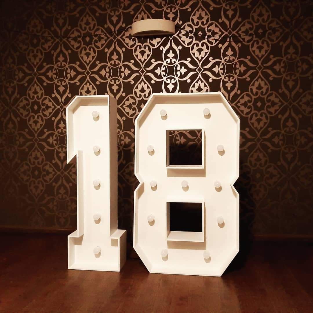 Napisy LED LOVE, Miłość, 18, serce, miny dymne,roczek, dekoracje