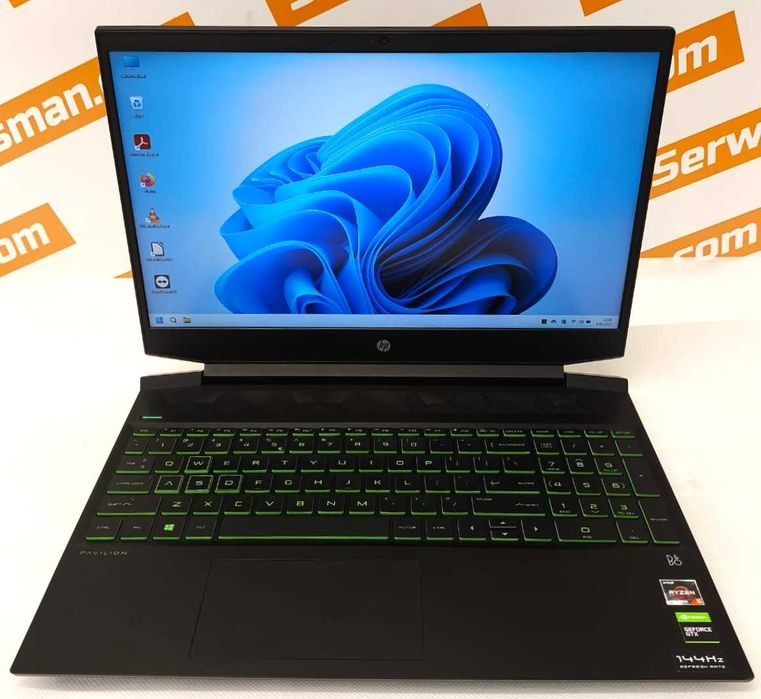 Laptop GAMINGOWY HP 15,6" Ryzen 5 32GB 1TB SSD GTX 1650Ti 4GB Win11 GW