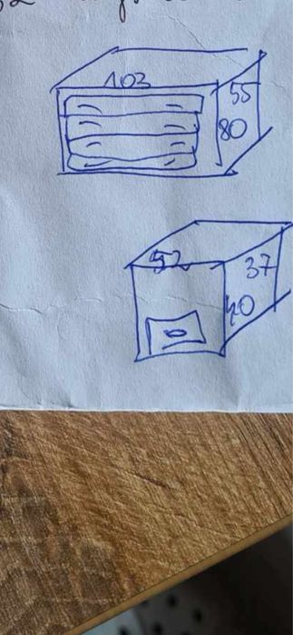 Łozko z materacem zima lato,komoda i dwa nakastliki