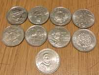 Lote de 9 moedas comemorativas 100 escudos em cupro níquel