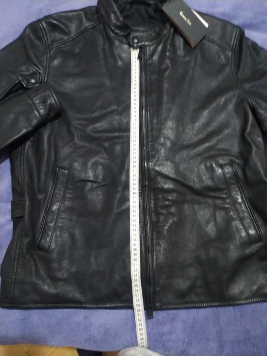 Чоловіча шкіряна куртка Massimo Dutti розмір XL