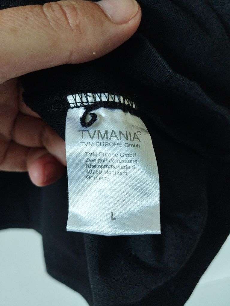 Bawełniany męski t-shirt Superman, logo, długi rękaw r. L Comics