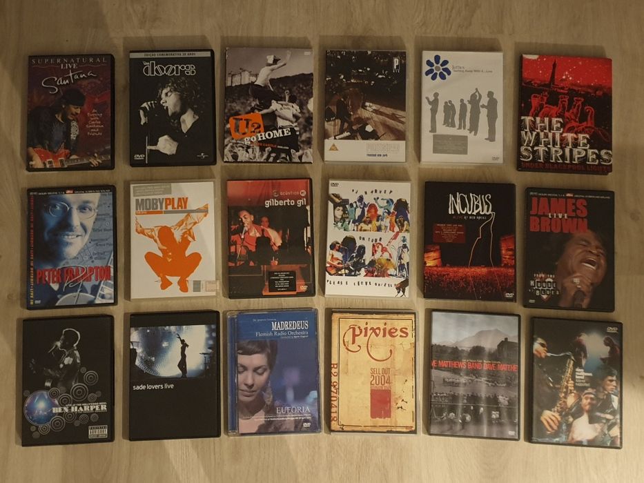 DVDs de concertos música ao vivo