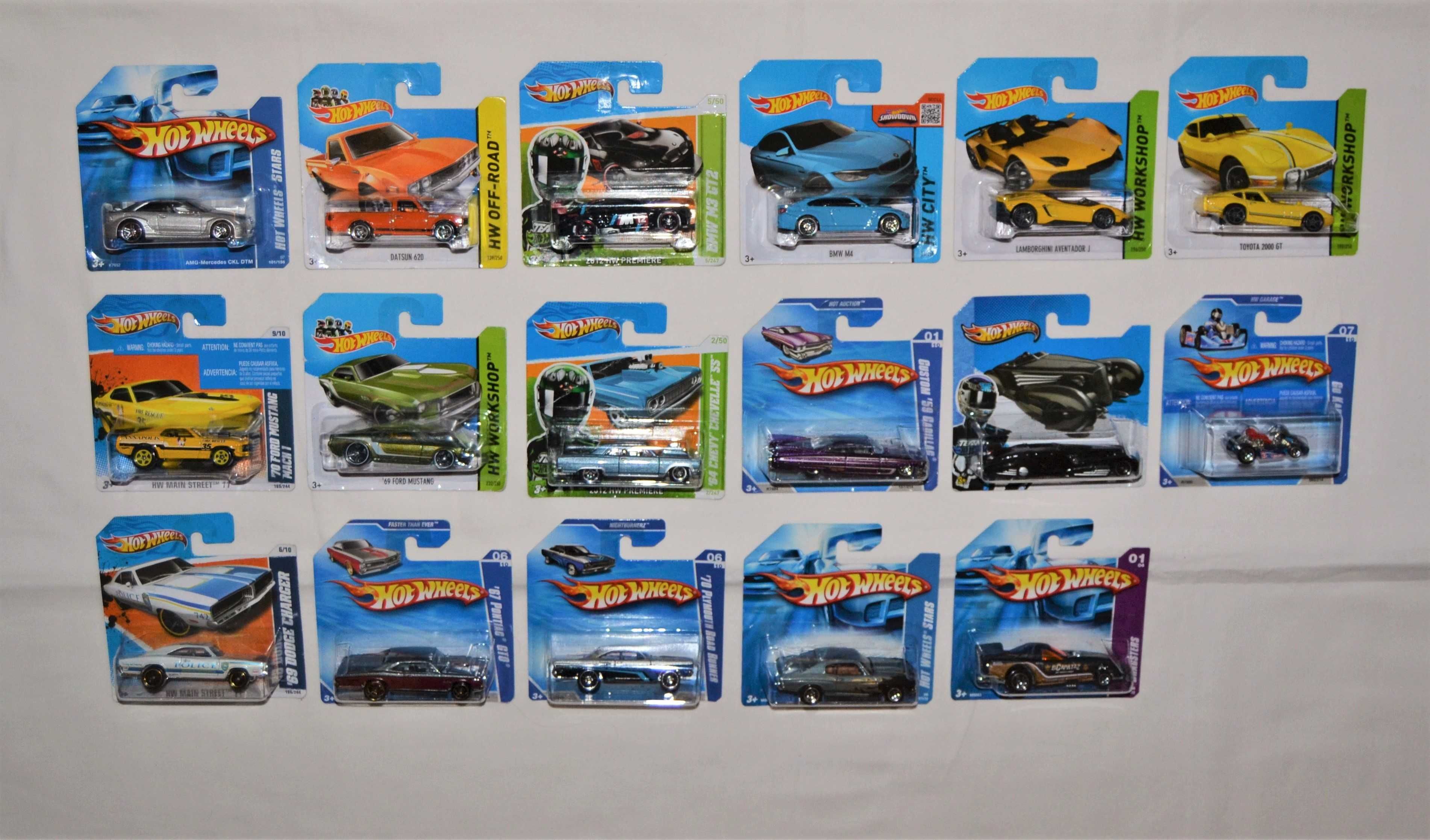 Miniaturas Hot Wheels Mainline e Treasure Hunt