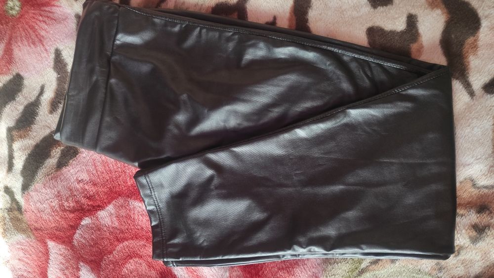 Кожані лосіни утеплені 60 р