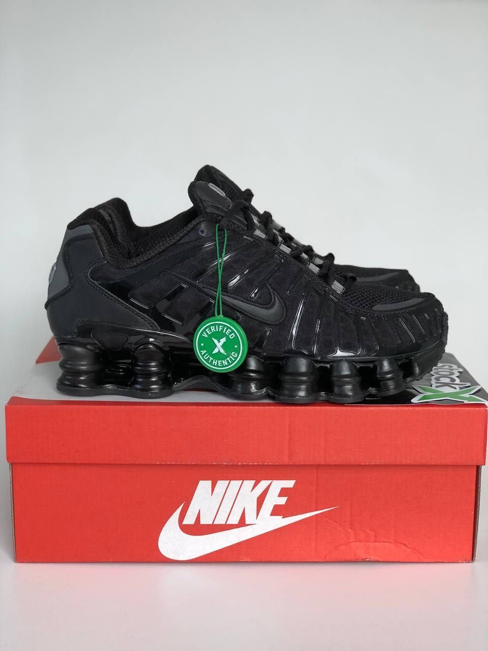 Мужские кроссовки Nike Shox LT black. Размеры 40-45