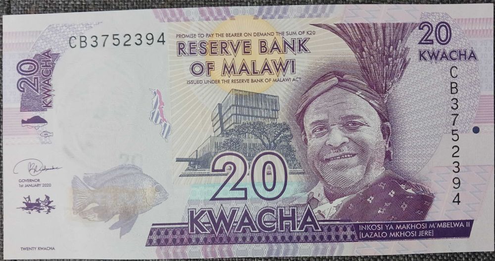 20 Kwacha Malawi 2020 r - mennicze