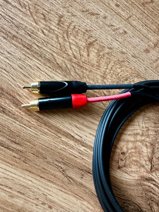 Kabel audio Jack Stereo 3,5 - Rca x2 - 3 metry Reds