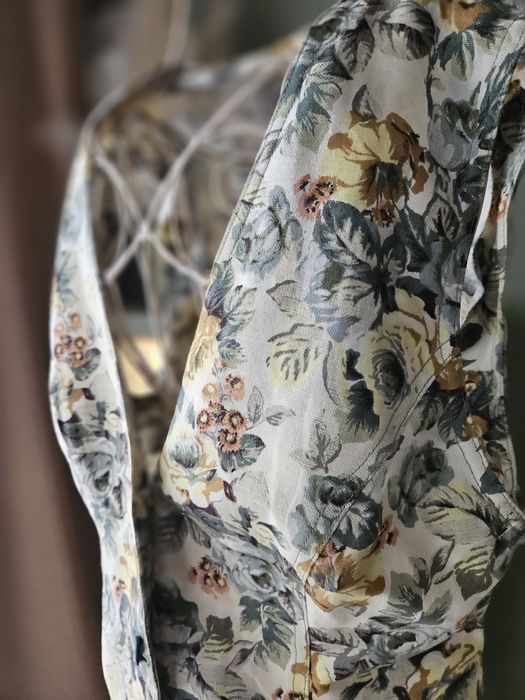 Wyjatkowa Kamizelka damska Rozmiar xL/ L Bawełna Grubsza Floral Print