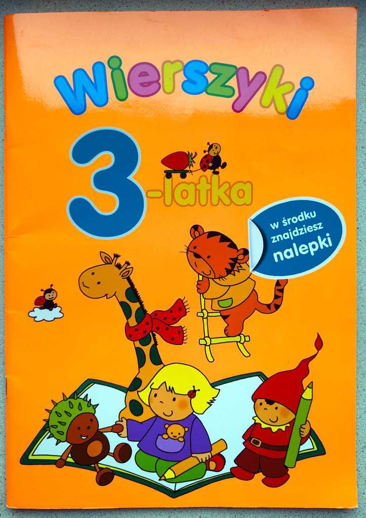 Wierszyki 3-latka. Książka z nalepkami.