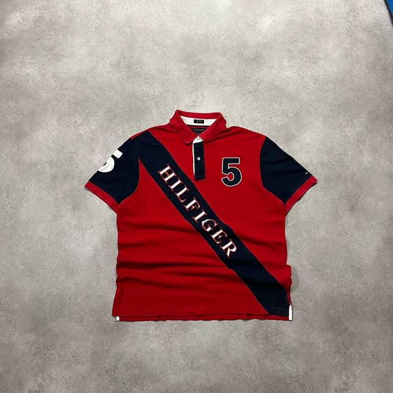 Vintage Koszulka Polo Tommy Hilfiger T-Shirt Chief Keef Style Retro