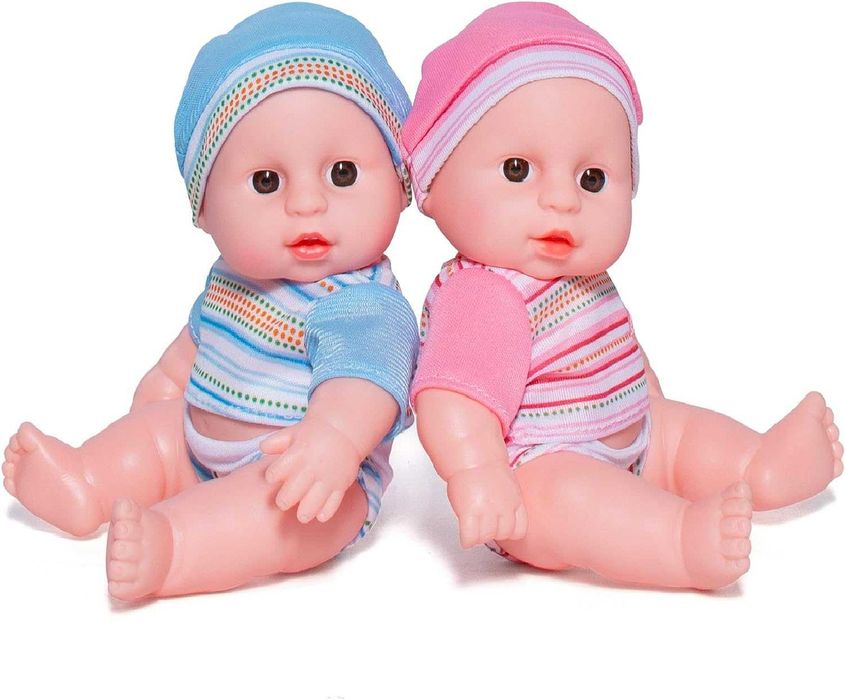 Dwa Bobaski Bliźniaczki lalki lalka 2 szt. zestaw P460