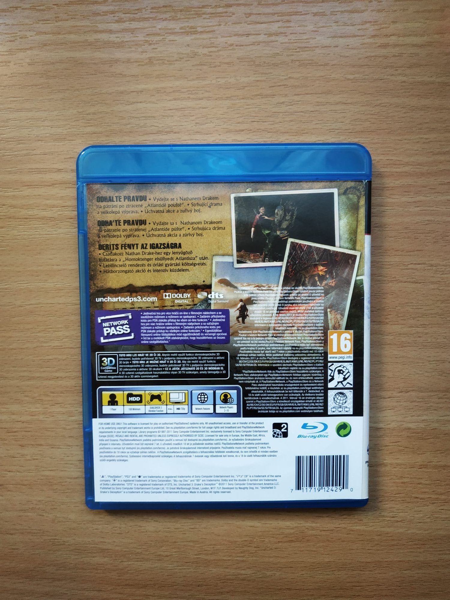 Uncharted 3 PS3, pl, stan bdb, możliwa wysyłka