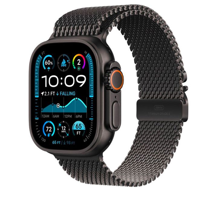 Оригінальний ремінець Apple Watch Ultra 49 Titanium Milanese Loop M, L