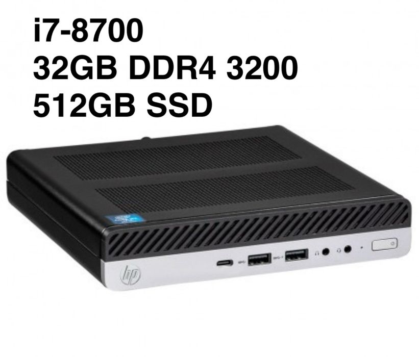 HP EliteDesk 800 G4 mini 65W і7-8700/32GB/512GB