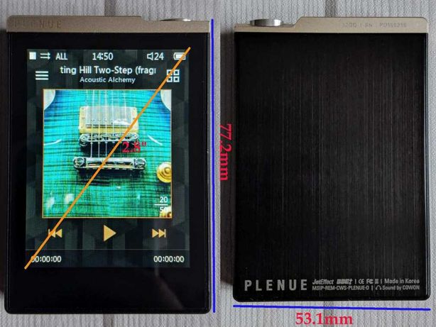 Плеер MP3 FLAC  Cowon Plenue D Gold 32 GB в отличном состоянии б/у