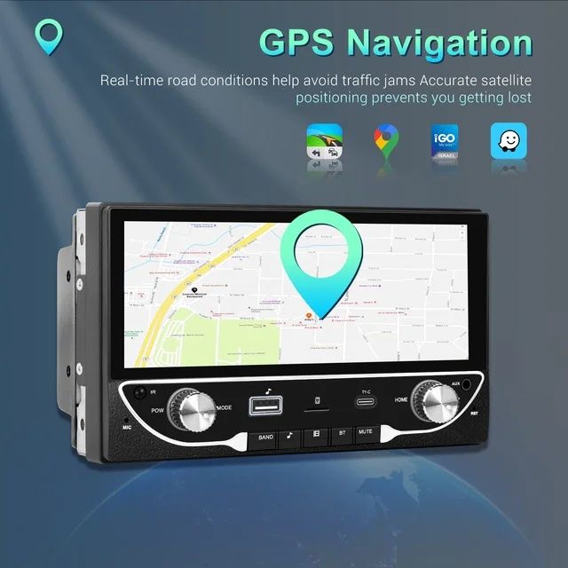 Rádio 2din 6,86" Android 13 Carplay GPS 2/64GB WiFi RDS DSP USB NOVO