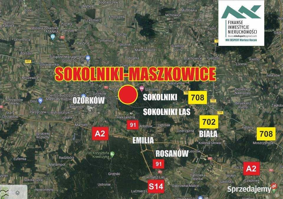 DOM z dużą działką, parter do zamieszkania - Maszkowice /Sokolniki Las