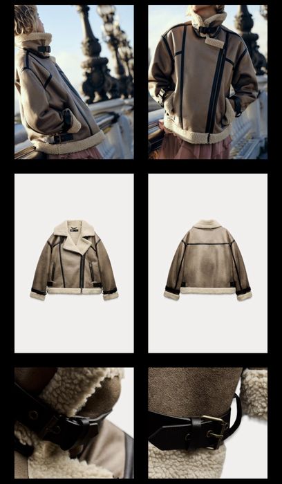 Дублянка ZARA S M L XL зимова стеганное демі плащ куртка пальто
