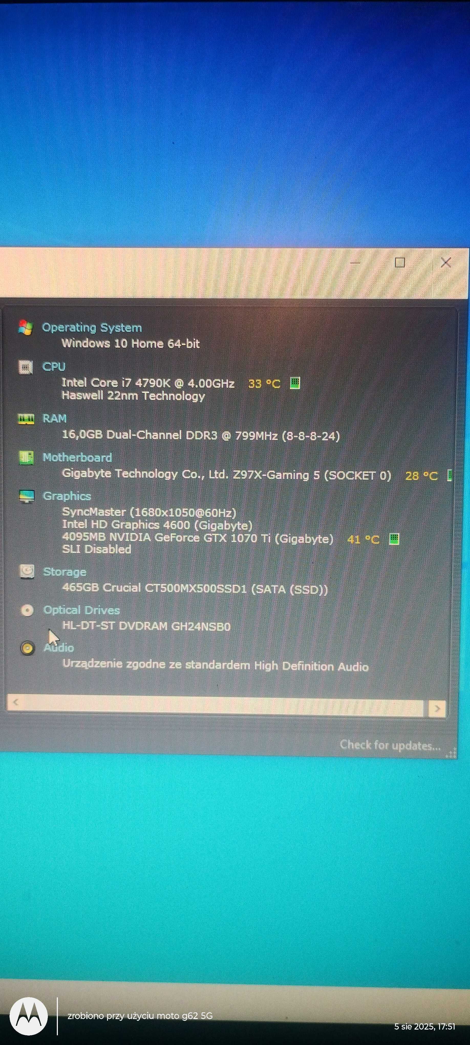 Komputer GTX 1070ti PC Gamingowy