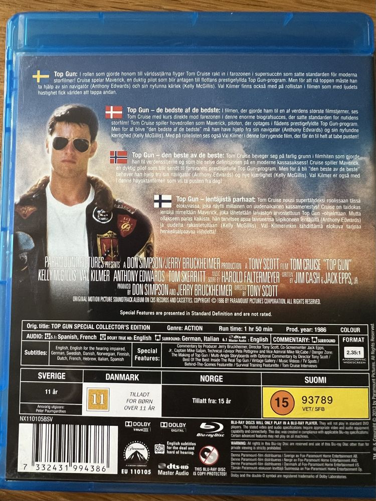 Top Gun  - film w formacie blu-ray