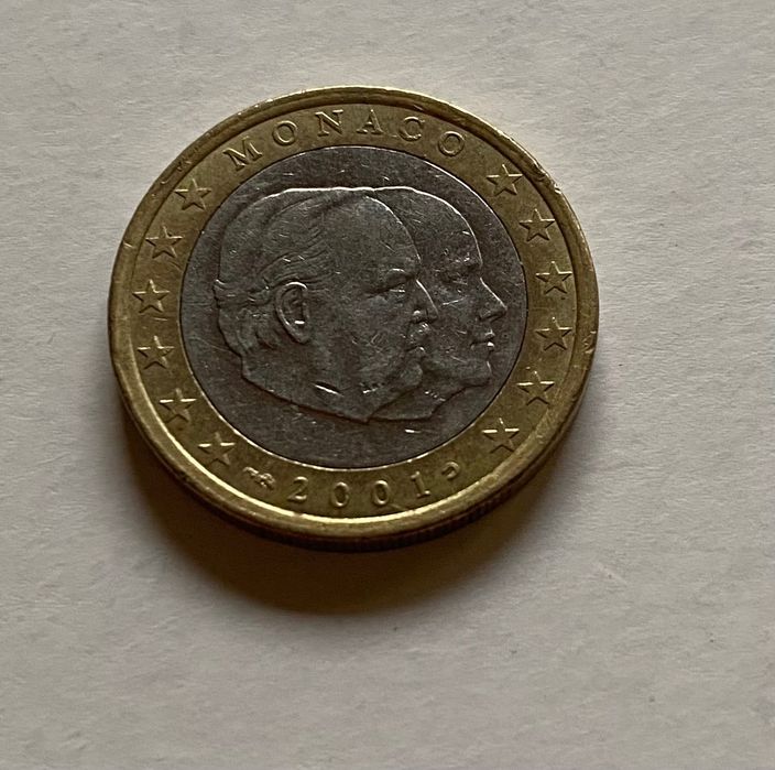 Moeda - 1 Euro / 1€ - Mónaco - 2001