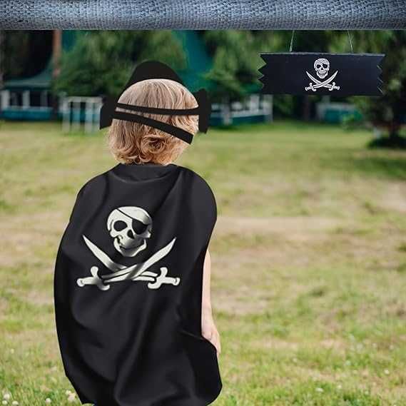 Дитячий новорічний костюм Пірата (плащ- накидка,пов’язка) карнавальний