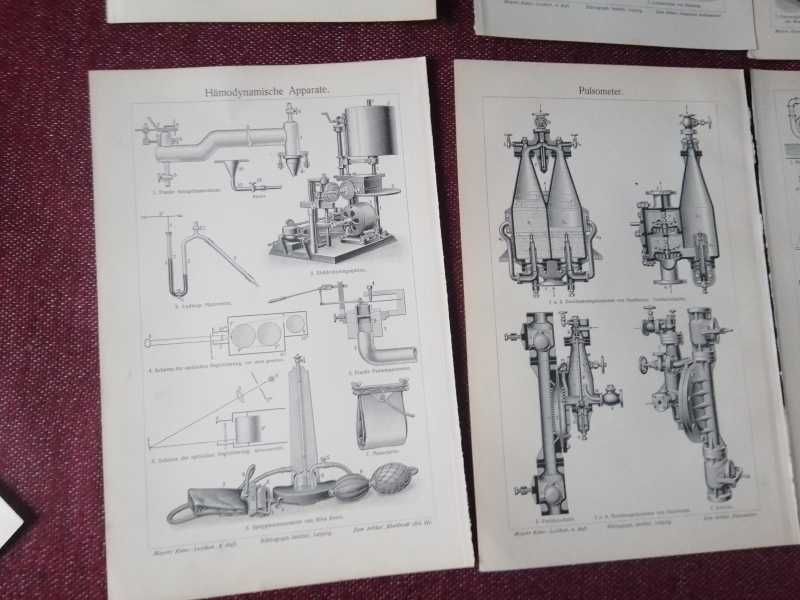 Stare maszyny, urządzenia, produkcja oryginalne XIX w. grafiki