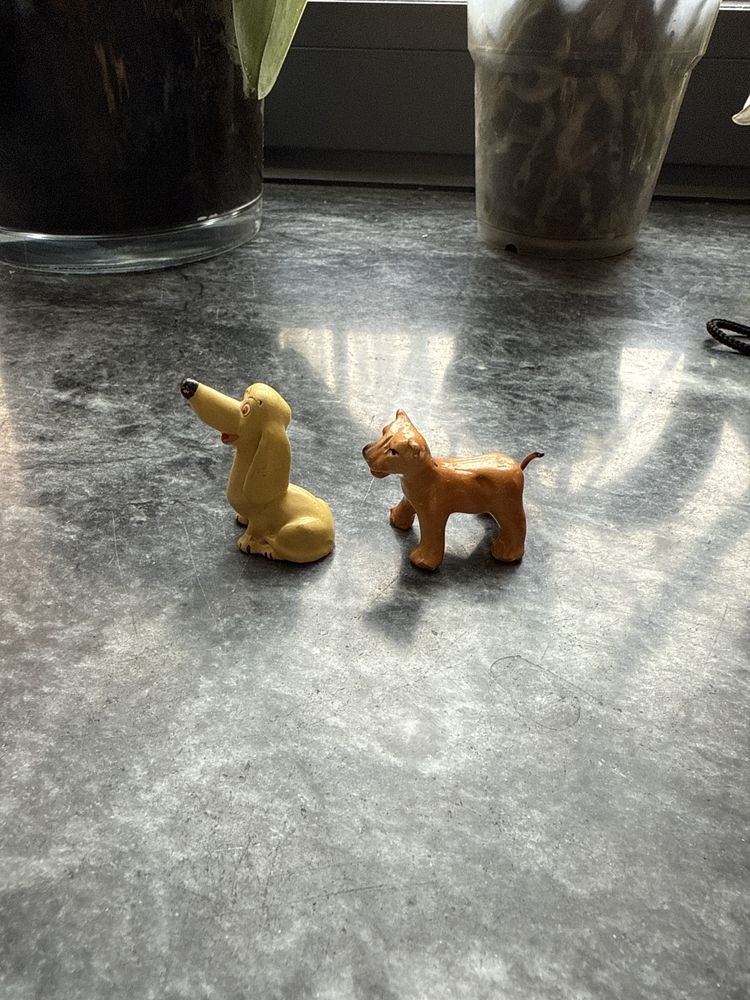 Cão e Tigre (minis) em loiça