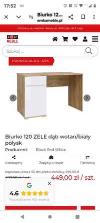 Biurko ,,zele" z szufladą