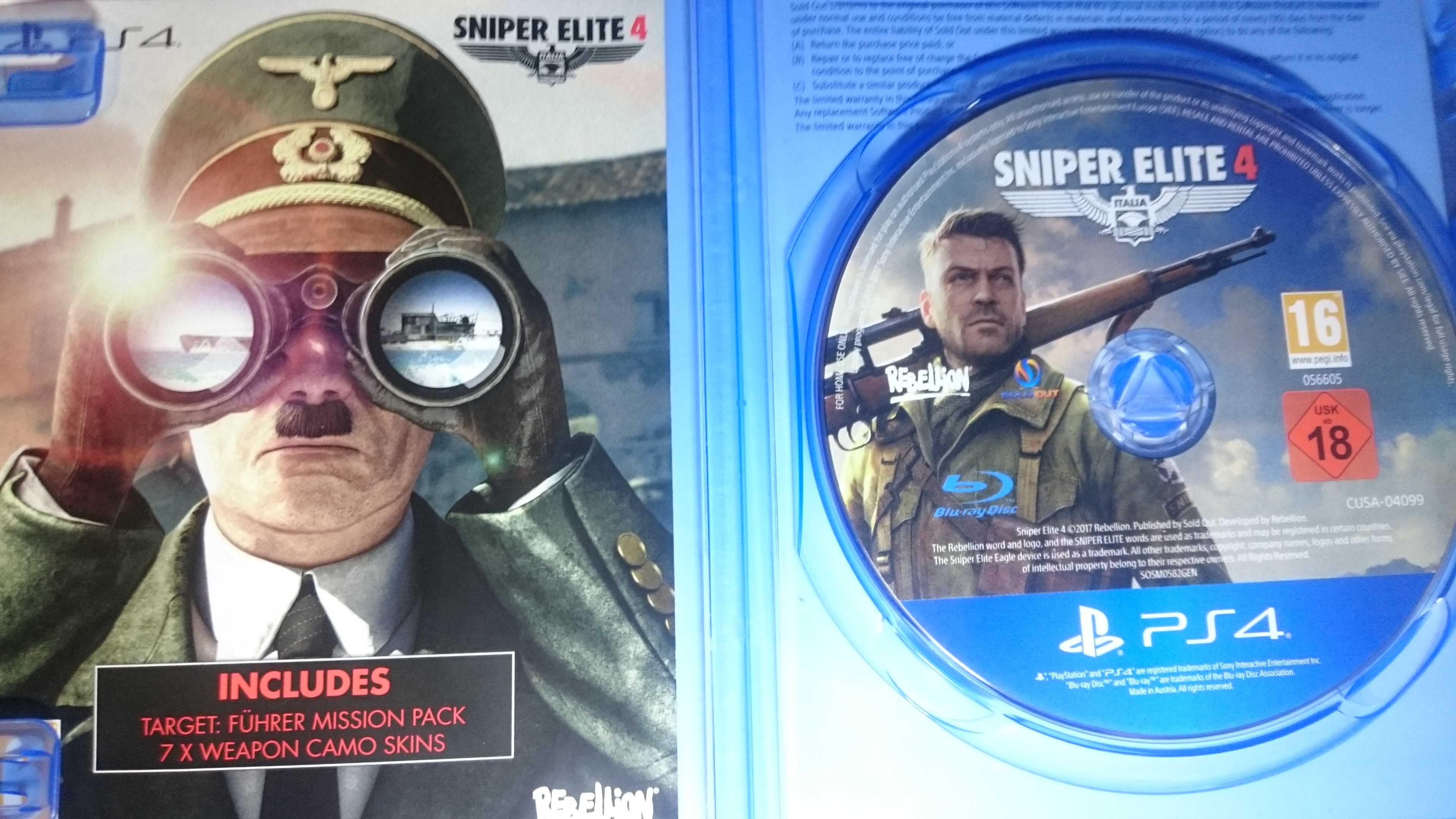 Gra Sniper Elite 4 PS4 Playstation 4 polska wersja Battlefield COD