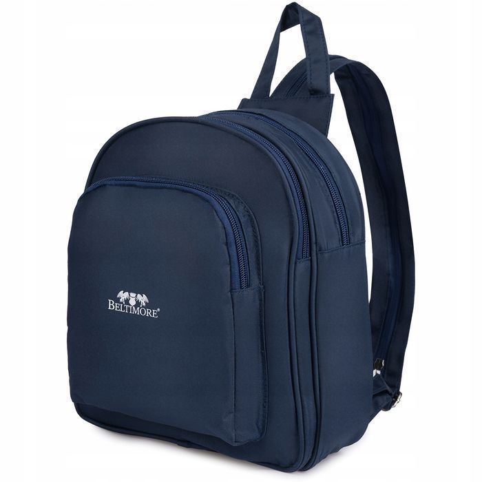 Plecak plecaczek damski mały lekki trzykomorowy elegancki Beltimore