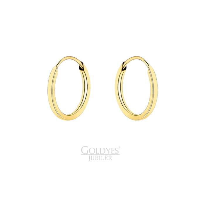 Złote dziecięce kolczyki kółka próby złota 333