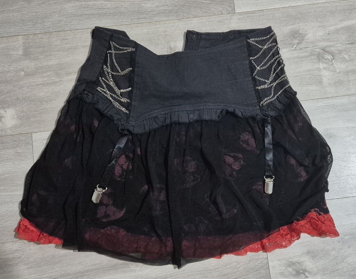 Gothic mini skirt in size S-M