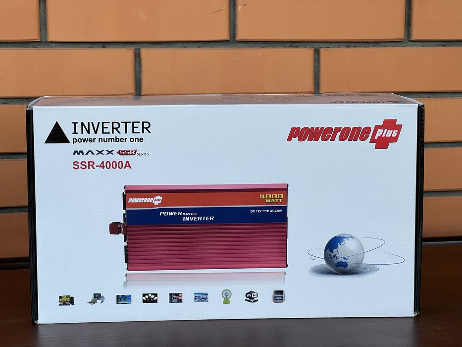 Мощный преобразователь тока, инвертор 12v-220v 4000 с ПЛАВНЫМ ПУСКОМ