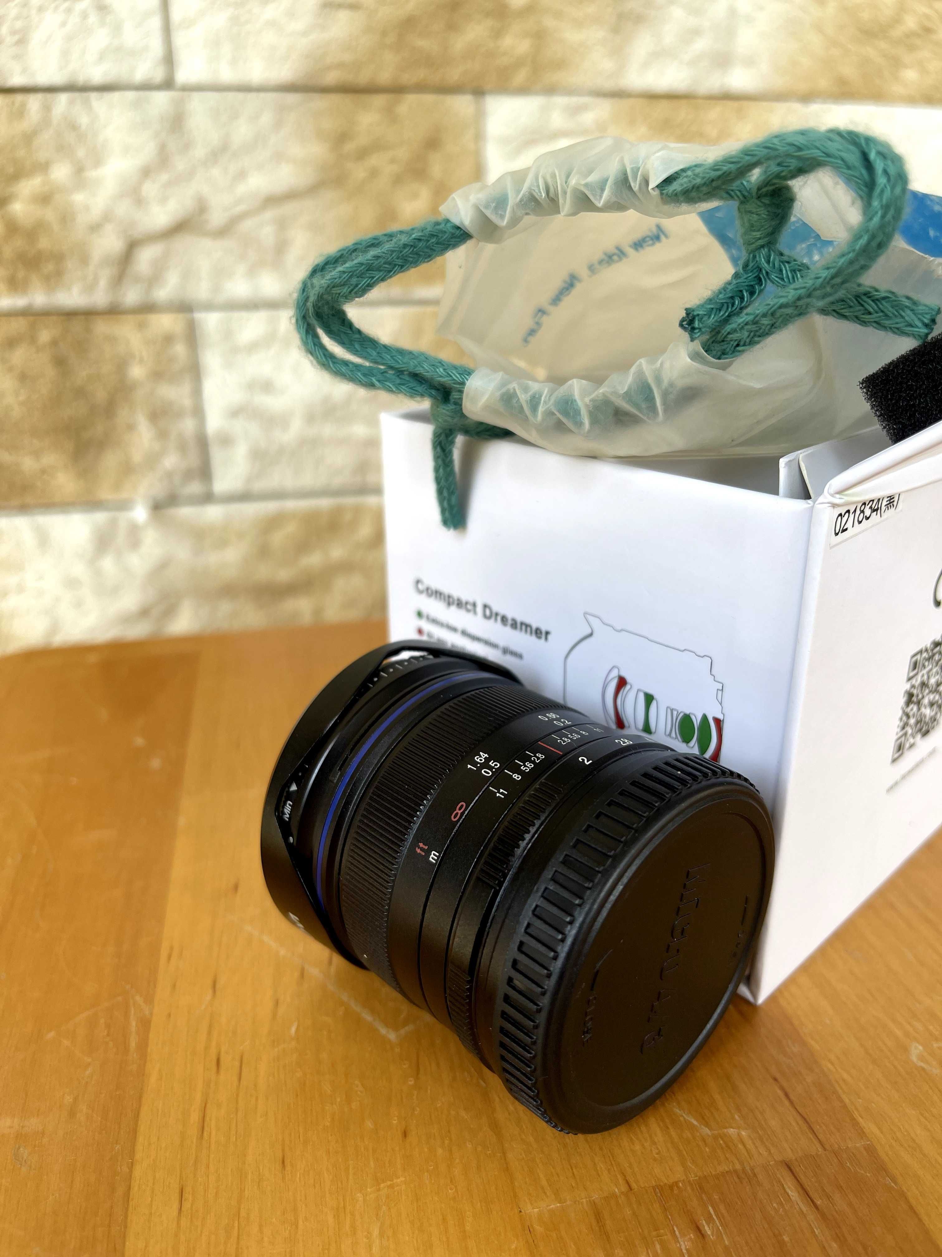 Sprzedam obiektyw LAOWA C-Dreamer Standard 7.5 mm f/2.0 ; stan idealny