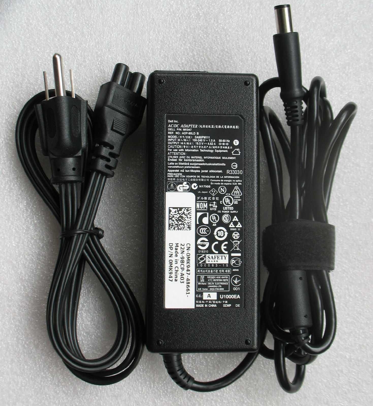 dell 45 65W 90w 130w 2.31A 3.34 4.62 6.7 7.4х5.0 4.5 3.0 мм TypeC вт а