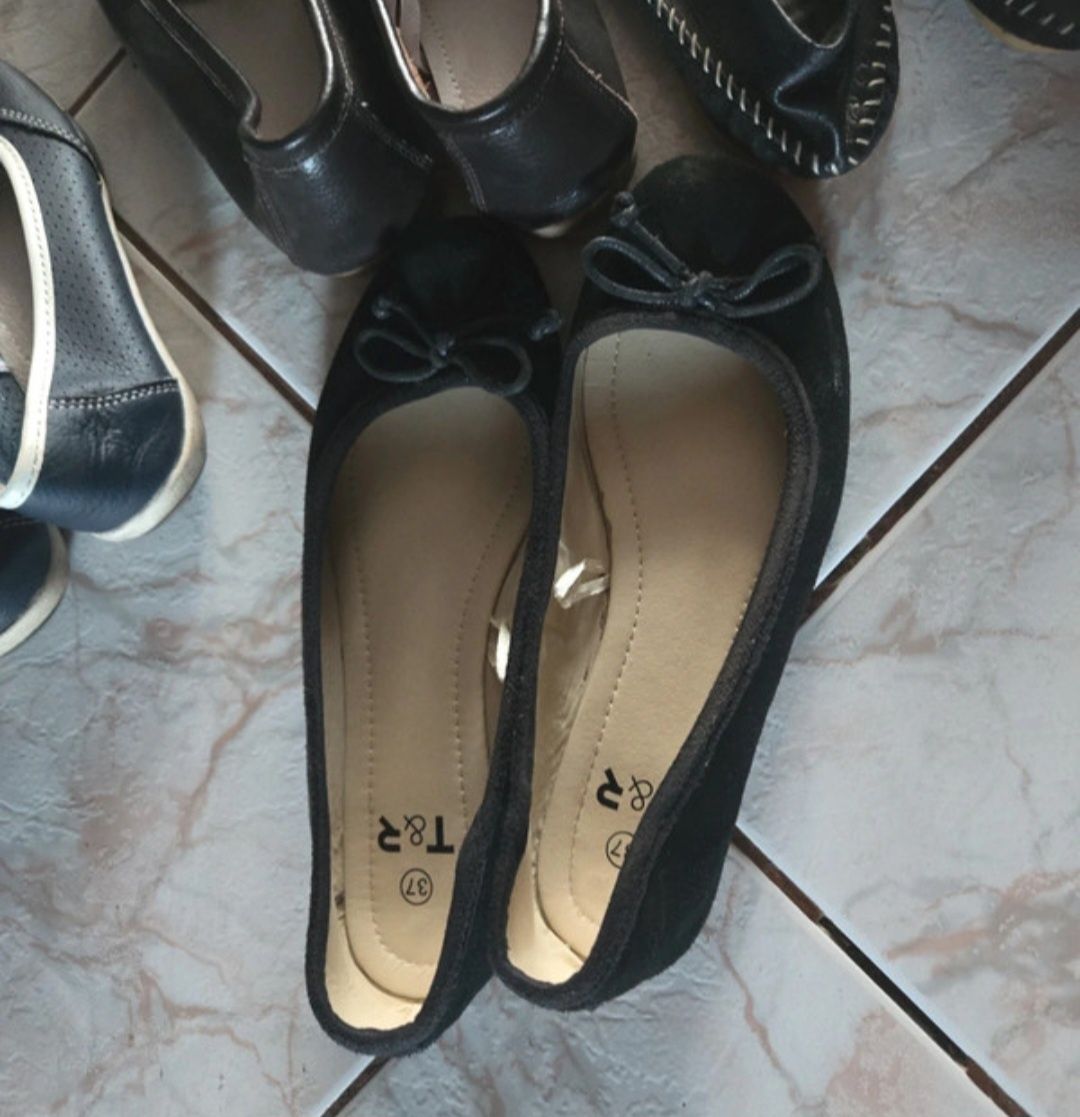Baleriny ze skóry 6 par buty