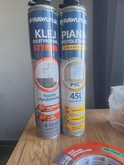 Pianki I taśmy tynkarskie