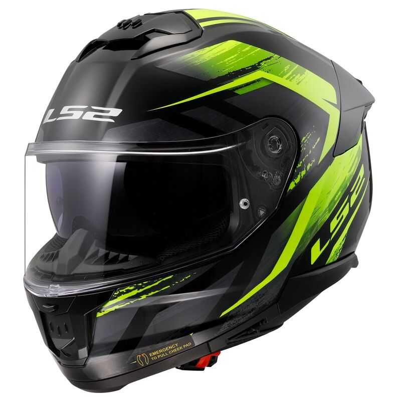 Nowy Kask Motocyklowy Ls2 Ff808 STREAM II FURY YELLOW r. M 57-58 cm