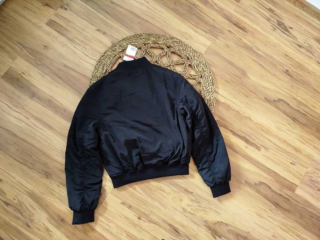 H&M nowa czarna kurtka bomberka chłopięca
