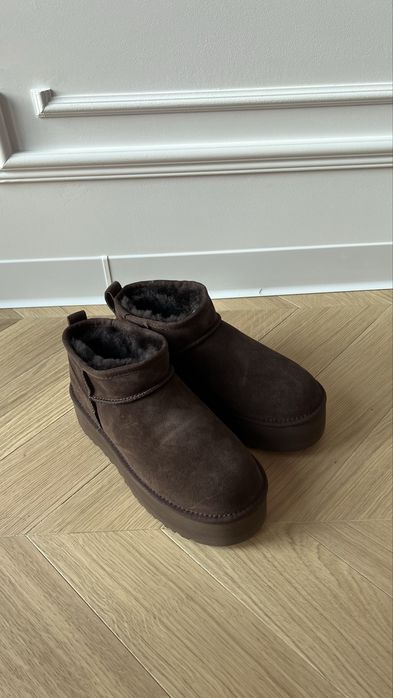 Шоколадні UGG ultra mini Platform оригінал коричневі