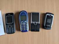 Zestaw starych telefonów Siemens, Samsung, Manta, Sony Ericsson