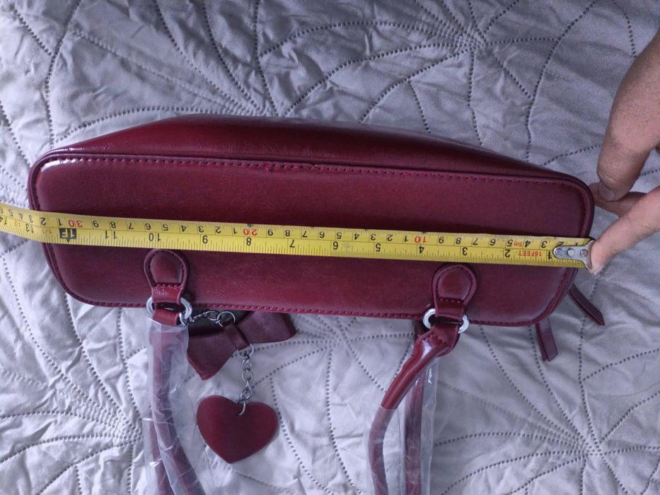 Torebka damska Fashion & Bags z wisiorkiem serduszko