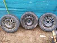 Koła 3 do renault 185/60 r15 opony zimowe 4x100