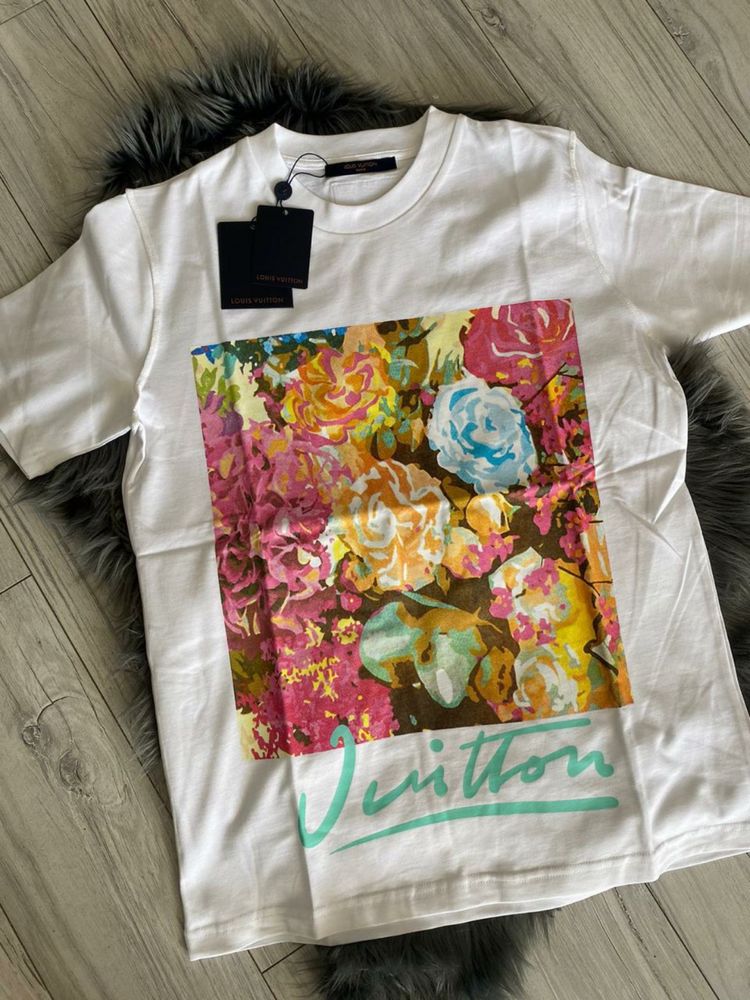 Nowa Biala koszulka Louis Vuitton