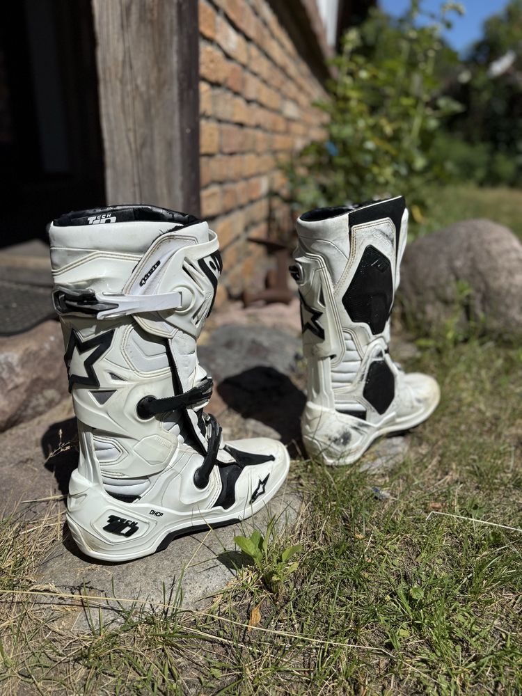 Alpinestars Tech 10 roz. 43 biale plus torba na buty ogio