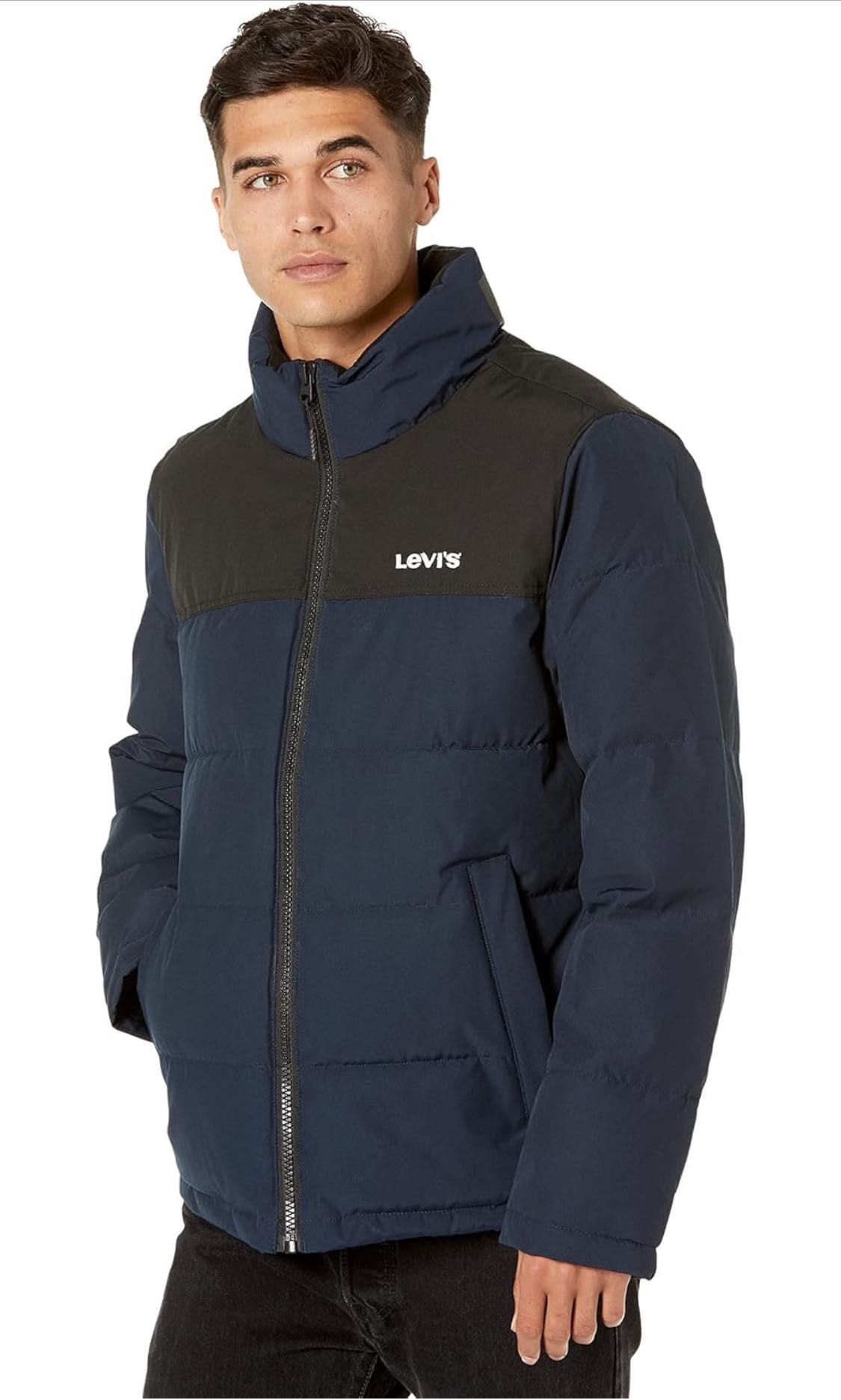 -55%$ S 44 Levis пуховик синий куртка парка чоловічий мужская левайс