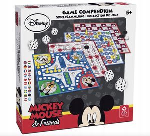 Gra Disney Mickey Mouse 4W1 Chińczyk Warcaby